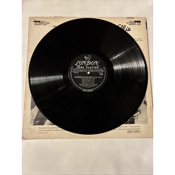 An Evening With Beatrice Lillie London Records 1955 LP Eadie and Rack LL 1373 - Picture 4 of 4